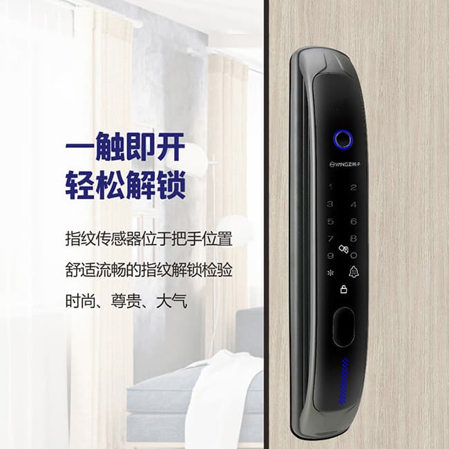 扬子智能锁_扬子智能锁 QT2家用防盗门防猫眼密码锁